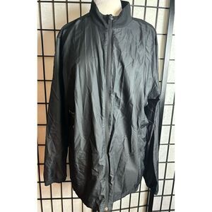 Adidas Black Golf Windbreaker Jacket